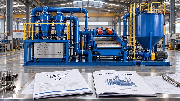 What documents are required for CE-marked slurry desanding plants?