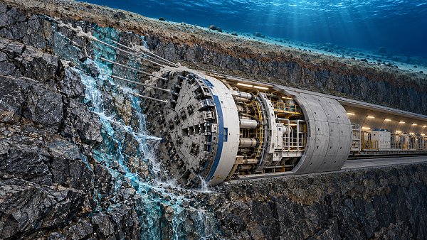How do ground conditions affect subsea tunnel construction cost?