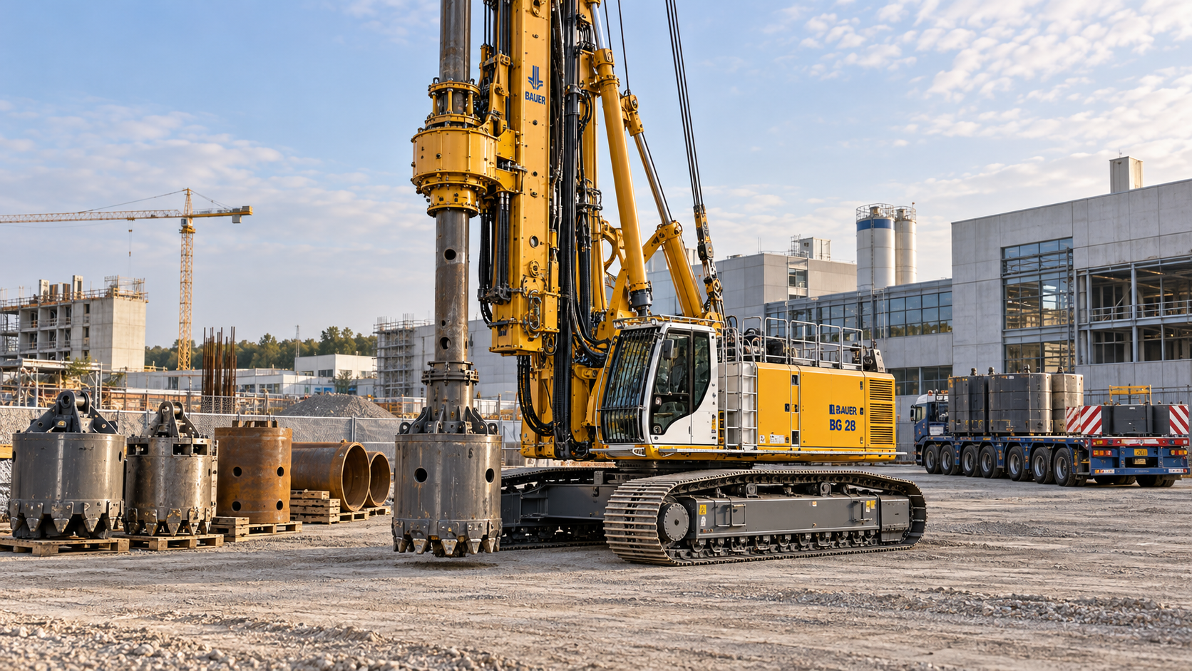 Is it cheaper to rent or buy rotary piling equipment in Germany?