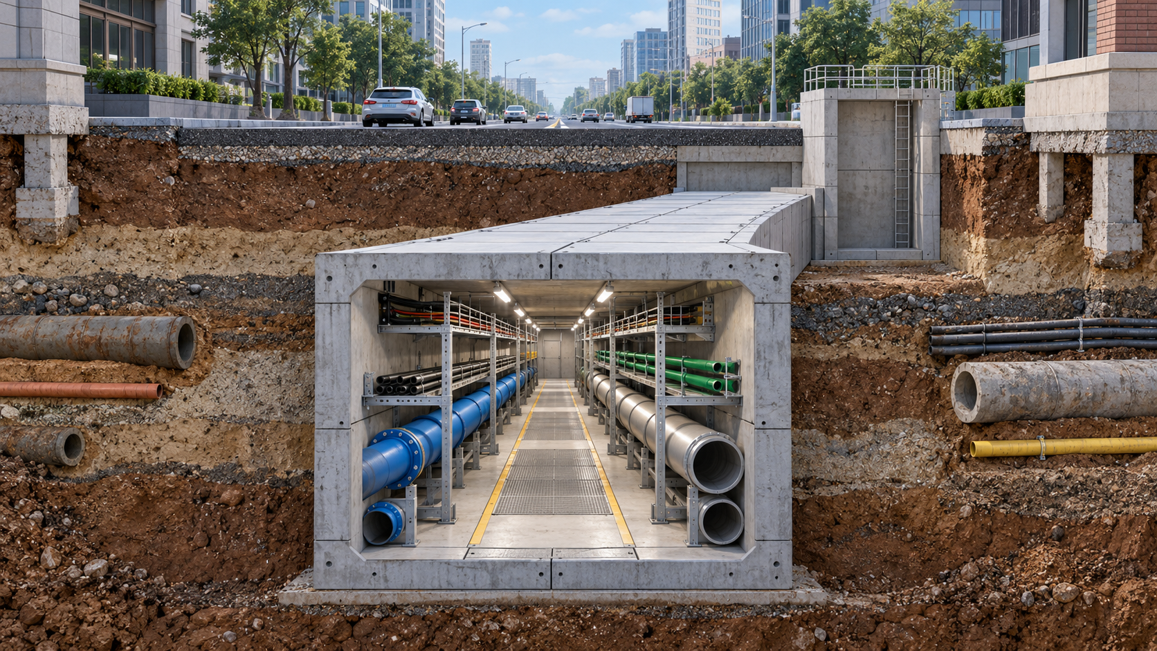 When to use rectangular pipe jacking for utility tunnels in China