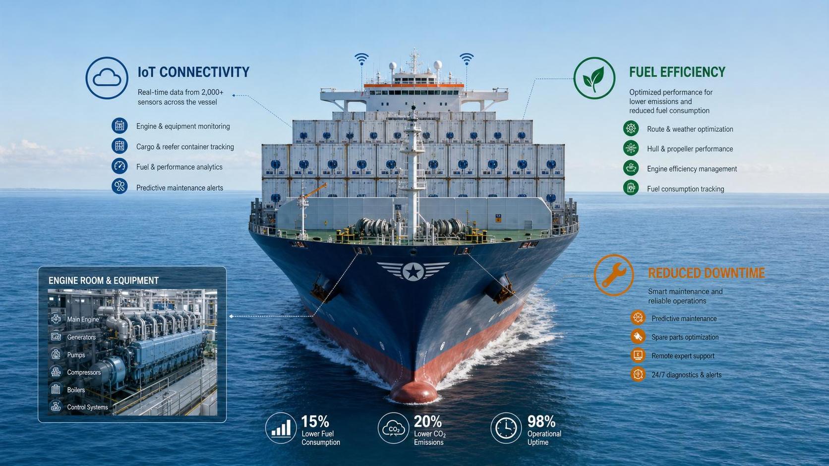 How IoT Connected Ship Technology Reduces Fuel Loss and Downtime