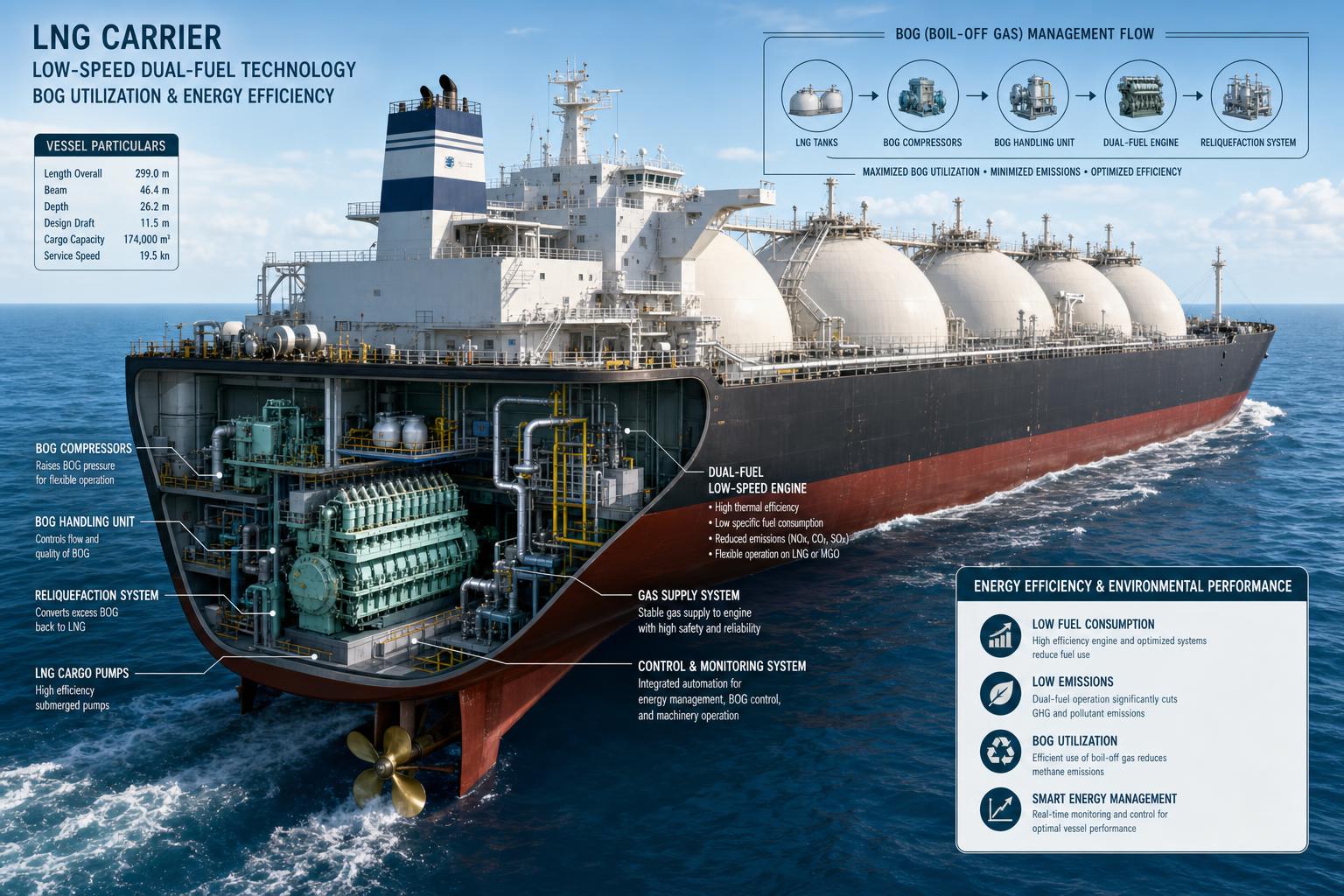 Low-Speed Marine Engines for LNG Carriers: Selection Factors That Matter