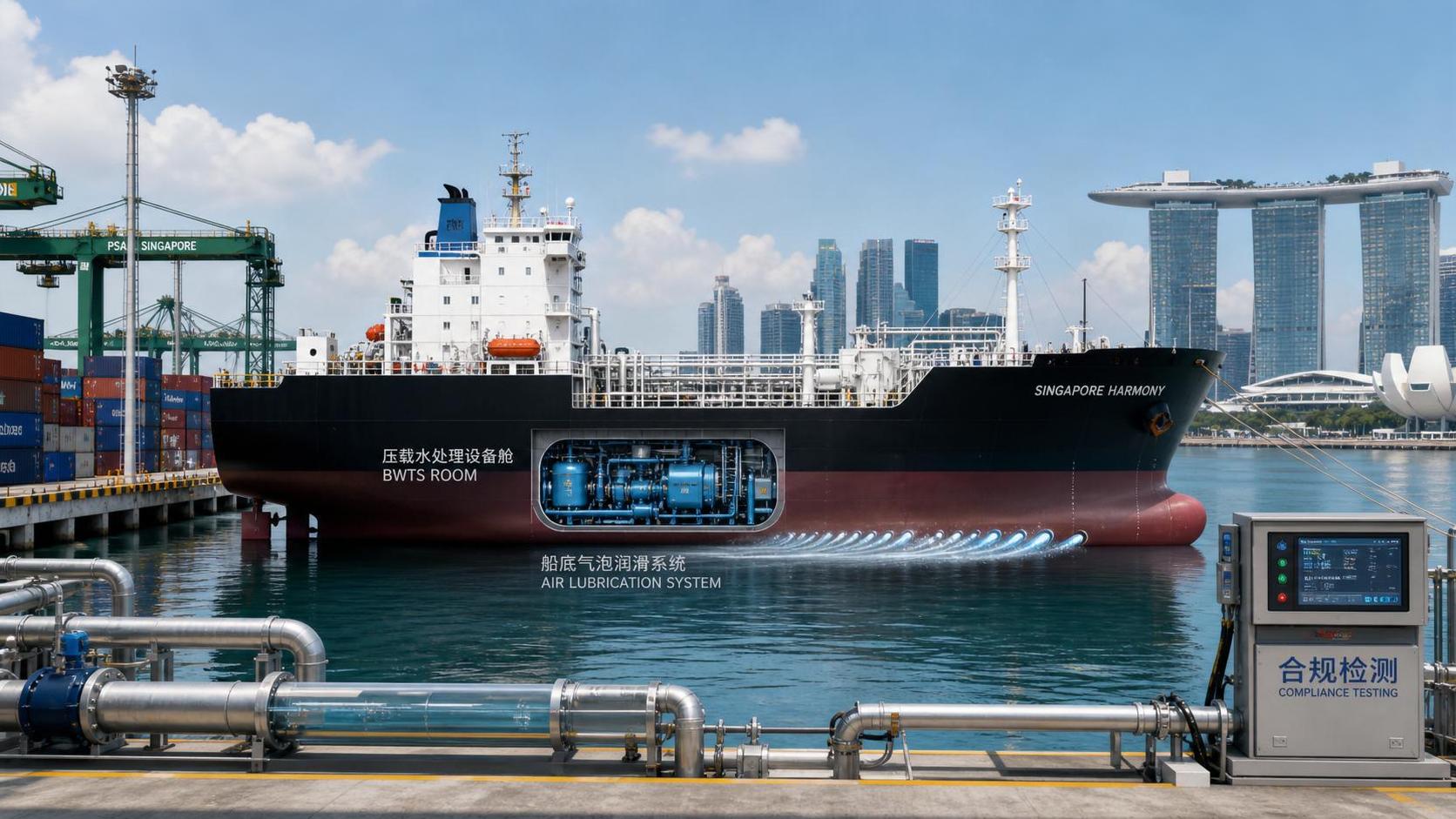 Singapore MPA Adds Air Lubrication Check to BWT Retests