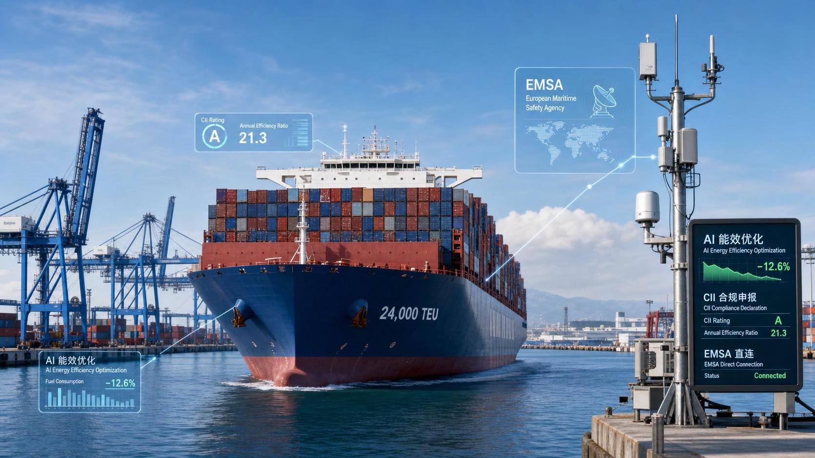 EU Rule Ties 24,000 TEU CII Ratings to AI Platforms