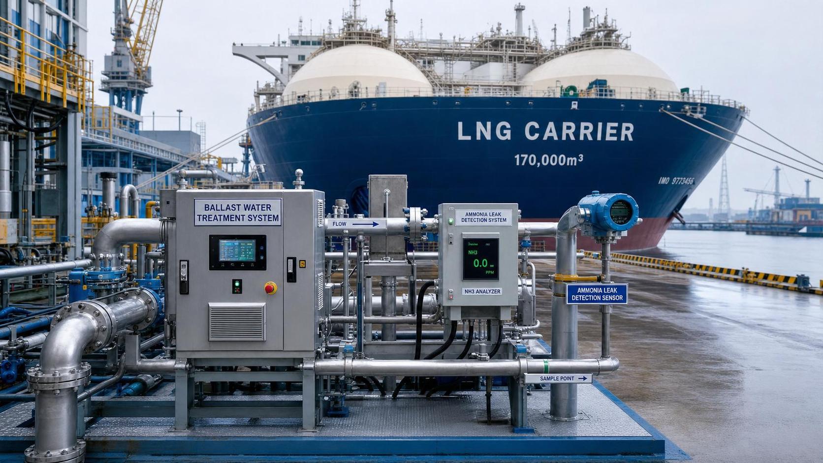 IMO Rule Takes Effect on LNG Ship BWT Ammonia Monitoring