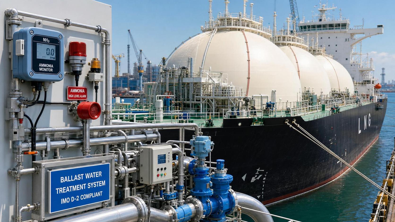 IMO Rule Takes Effect on LNG Ship BWT Ammonia Monitoring