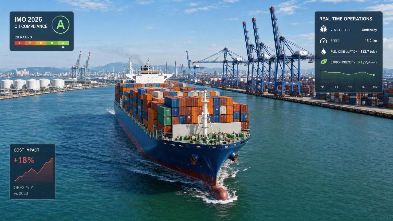IMO Enforces 2026 CII Ratings, Lifting 24,000 TEU Ship Costs
