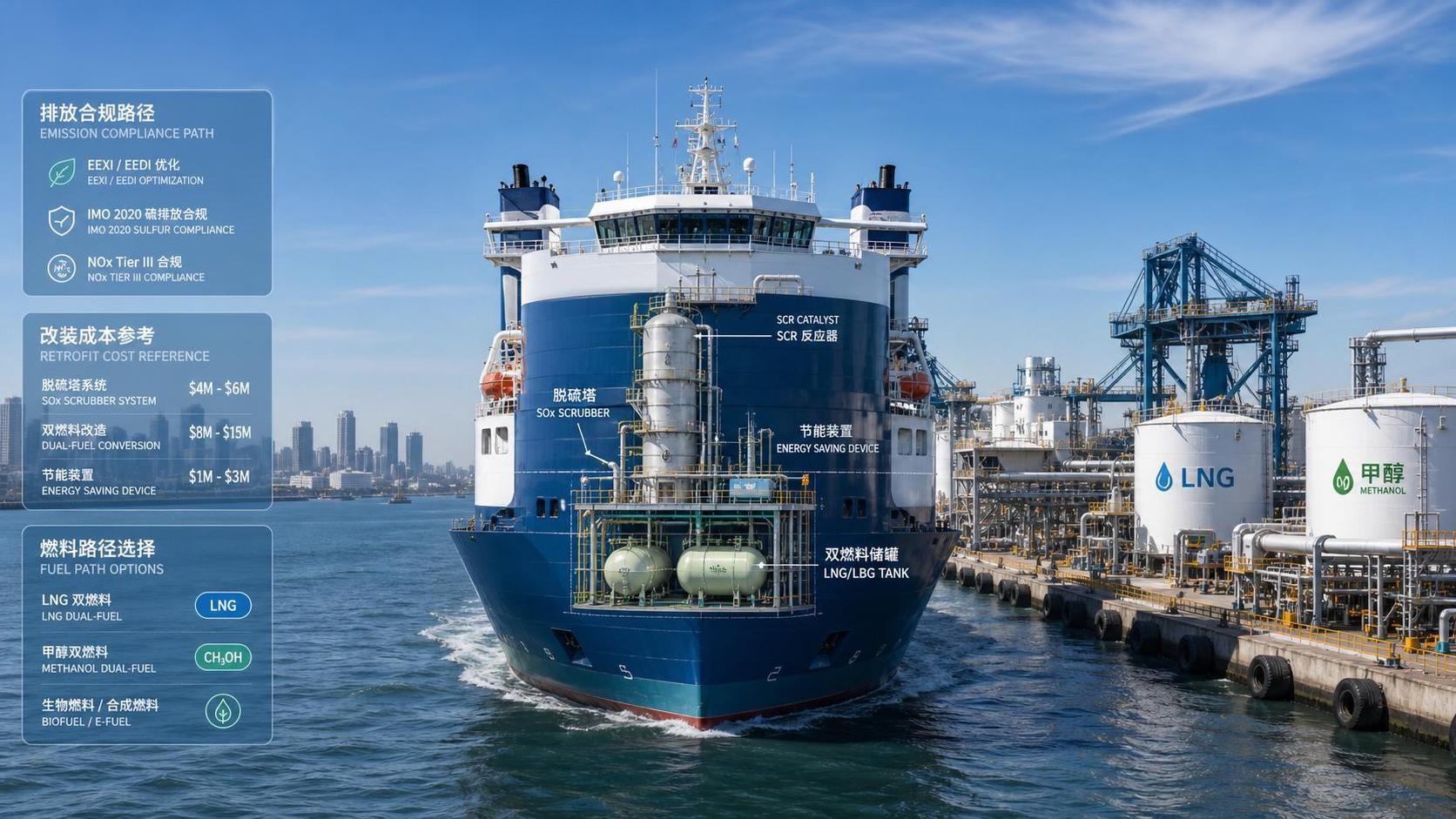 Ship Emissions Regulations Cost: Budget Impact by Retrofit and Fuel Path