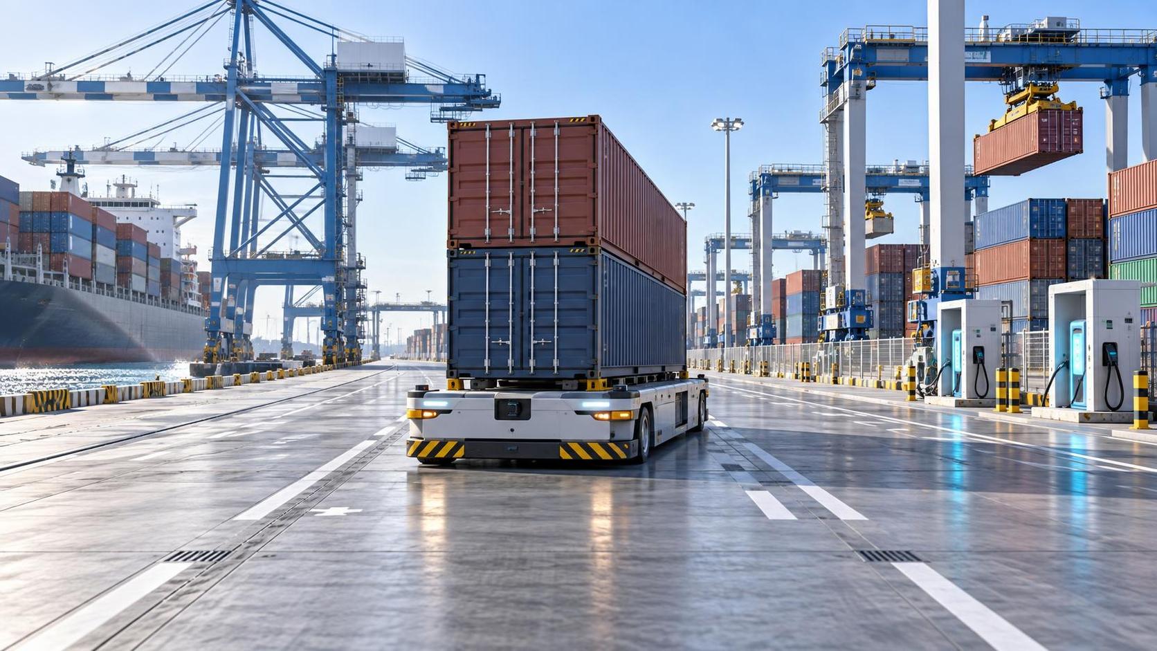 How to compare an automated guided vehicles manufacturer for port use