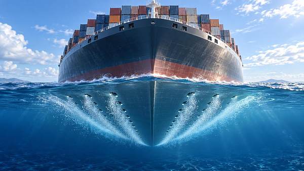 How air lubrication changes container ship design and fuel savings