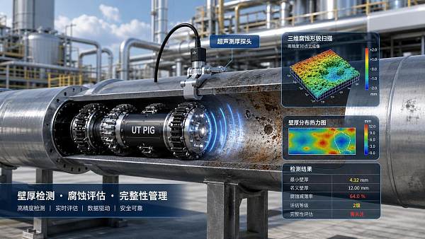 Pipeline Wall Thickness Inspection Methods Compared: UT PIGs, Manual UT, and 3D Mapping
