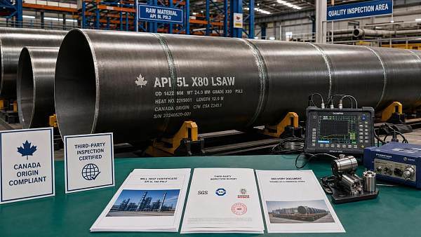 Canada Tightens Import Rules for API 5L X80 LSAW Pipe
