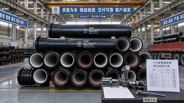 C25 Ductile Iron Pipe Manufacture: What Buyers Should Verify