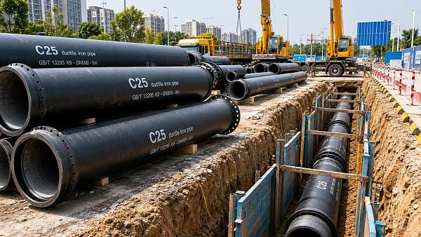 When C25 Ductile Iron Pipe Fits Water Projects Better Than Higher Classes