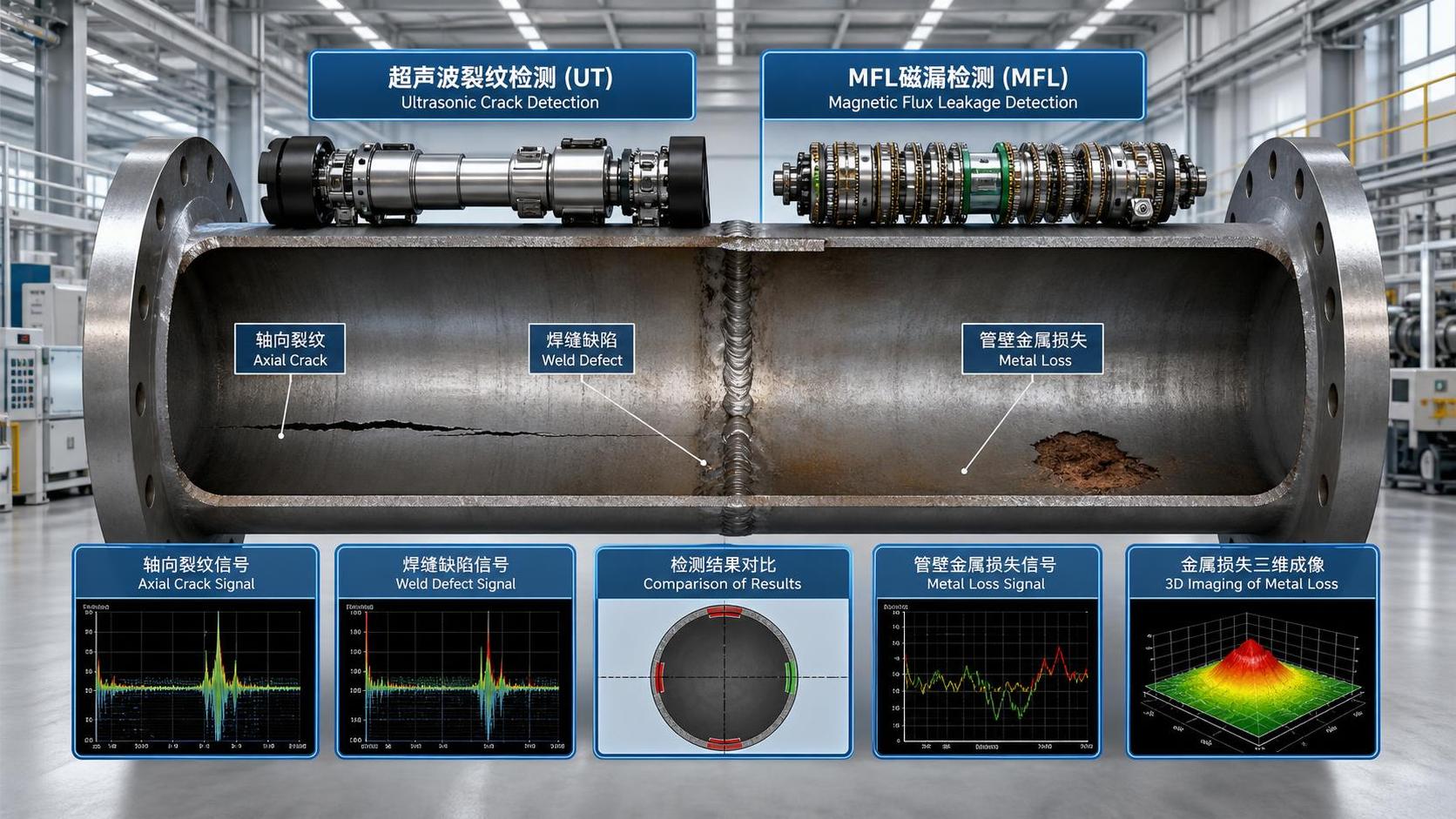 When Should You Use Ultrasonic Pipeline Crack Detection Instead of MFL?