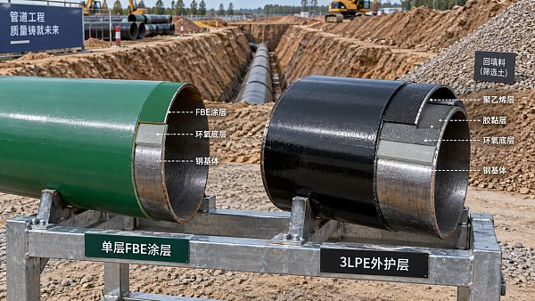 Coated Pipeline Systems: Choosing Between FBE and 3LPE for Buried Pipelines