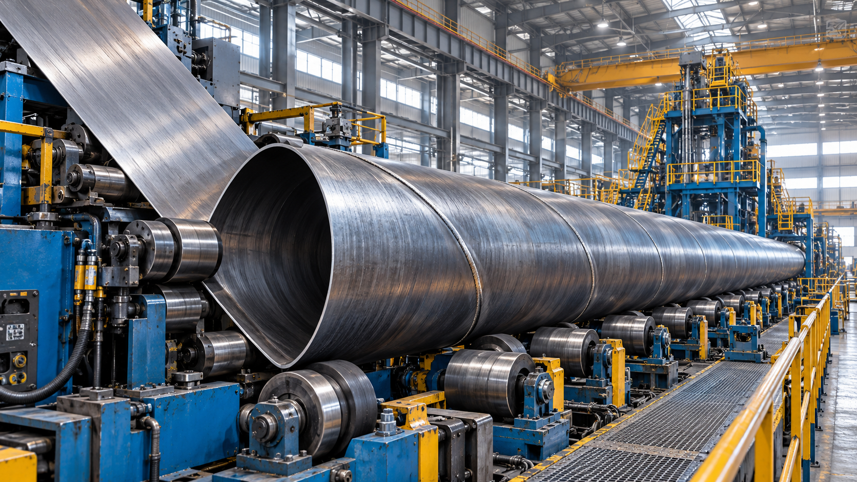 SSAW Line Pipe Manufacturing: From Steel Coil to Weld Inspection