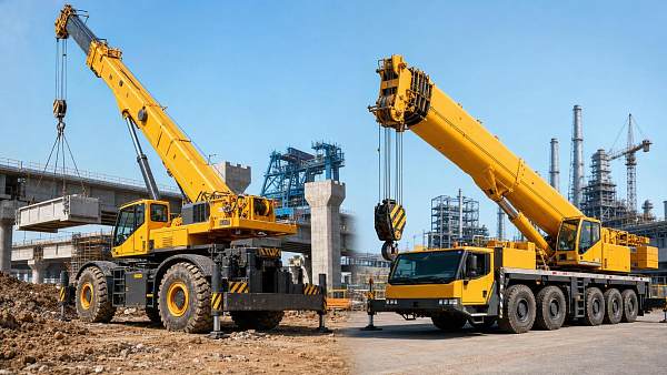 Rough Terrain Cranes vs All-Terrain Cranes: Key Jobsite Trade-Offs