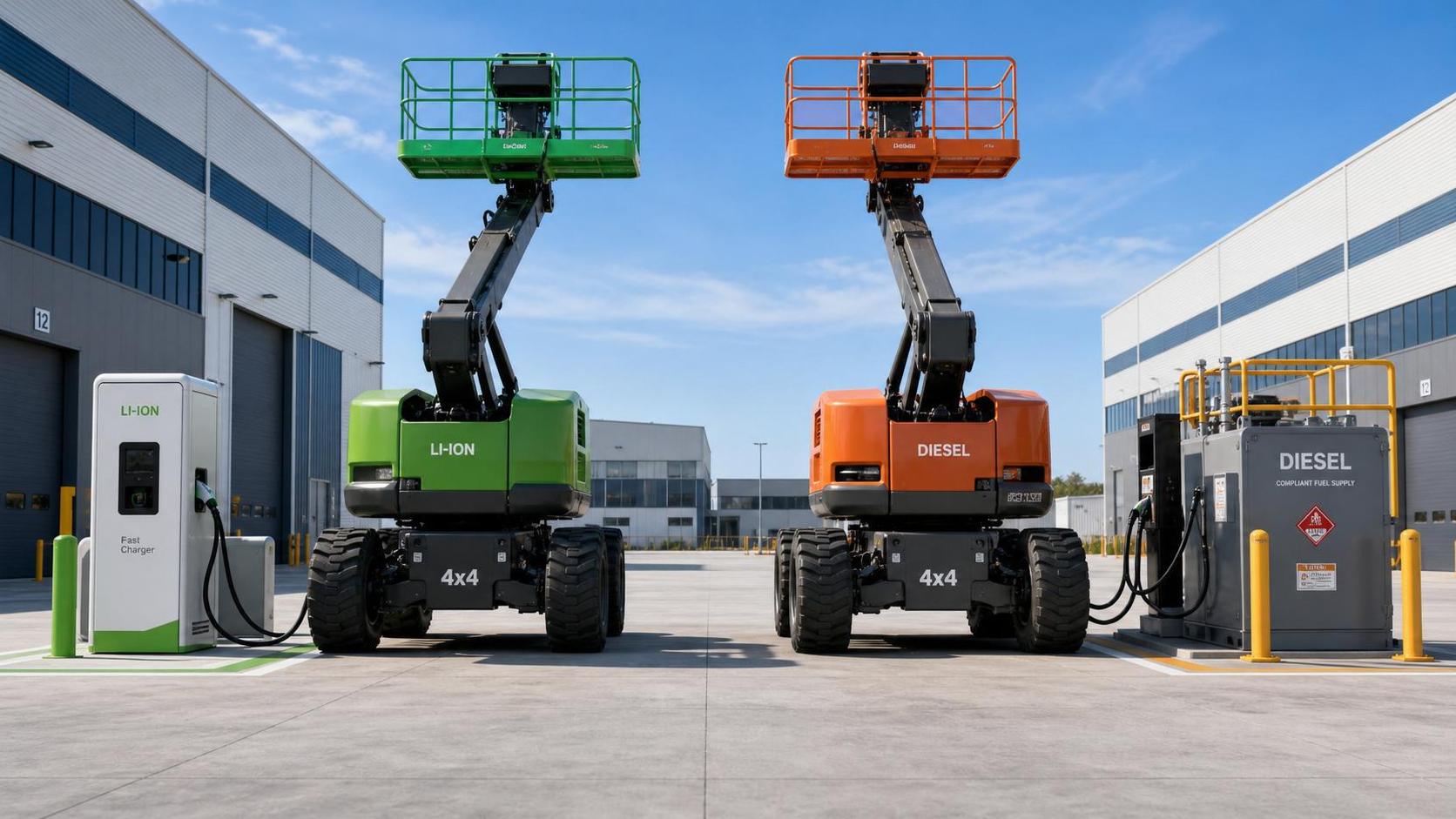 Lithium Battery Boom Lifts vs Diesel Models: Cost and Runtime Trade-Offs