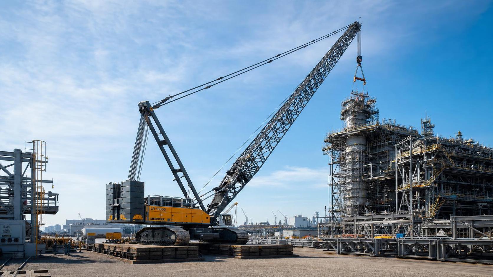 How to Size a Lattice Boom Crawler Crane for Heavy Lift Radius and Ground Conditions