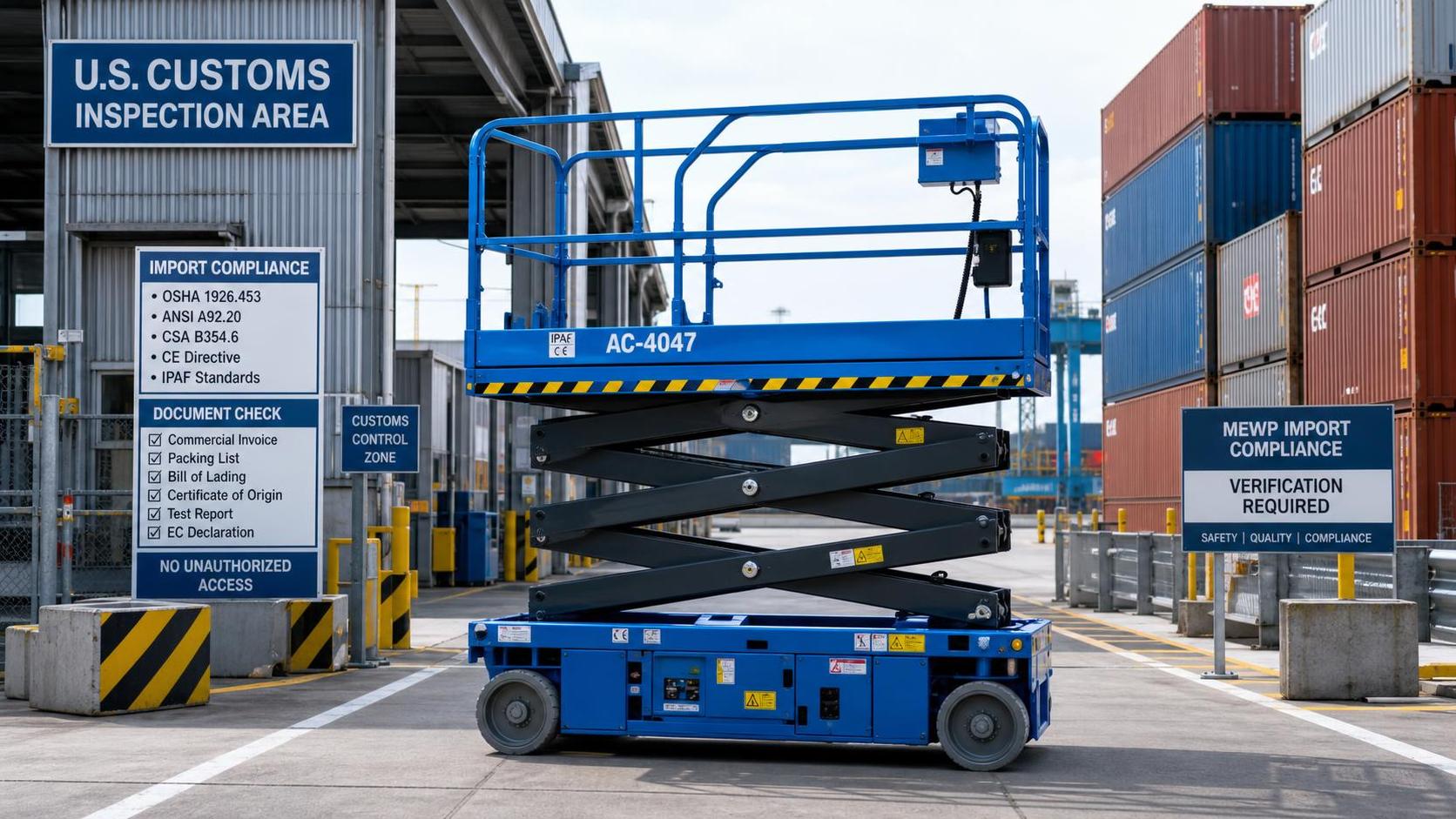 OSHA Sets Proposed 2027 MEWP Import Compliance Deadline