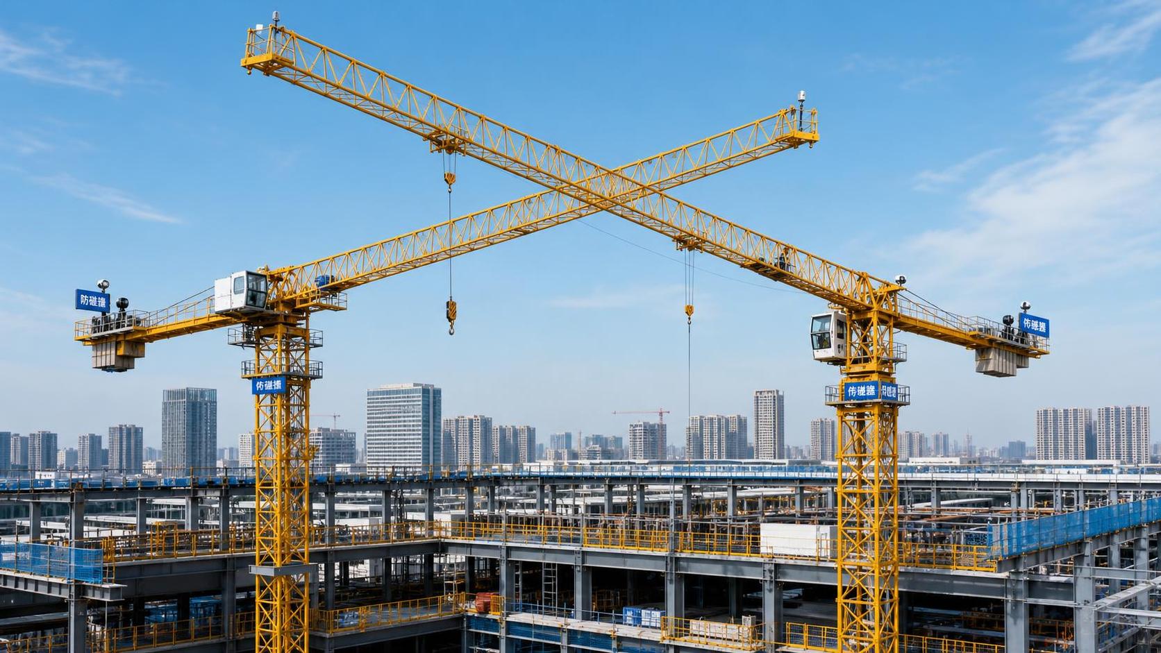 How tower crane anti collision sensors prevent blind-zone risks