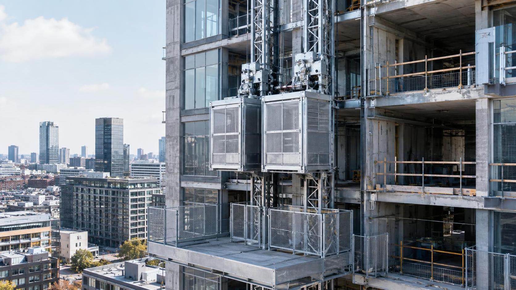 Which construction hoist systems suit UK high-rise projects?
