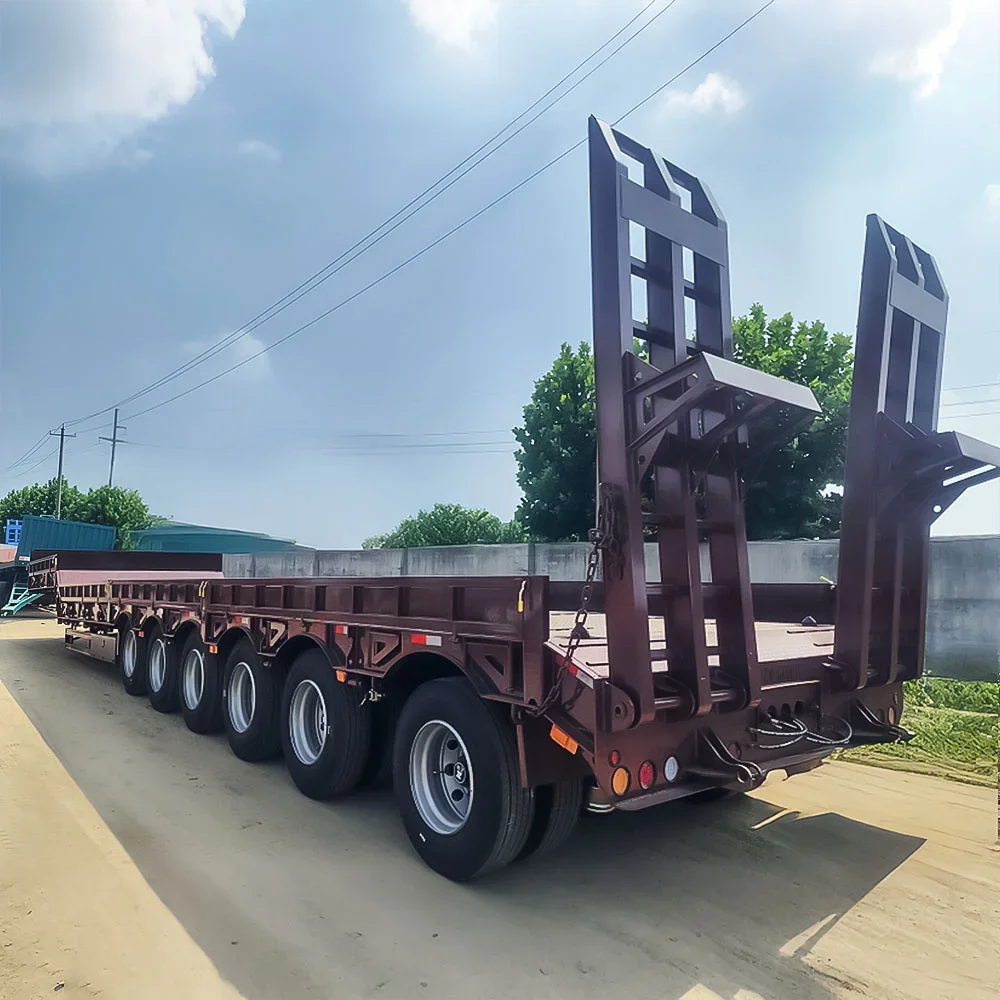 6 Axle 120 Ton Lowbed Semi Trailer
