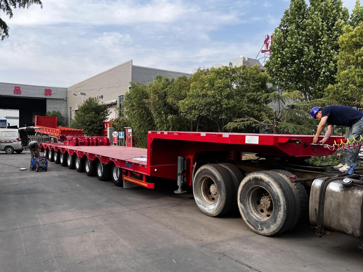 9 Axle 120 Ton lowbed semi trailer