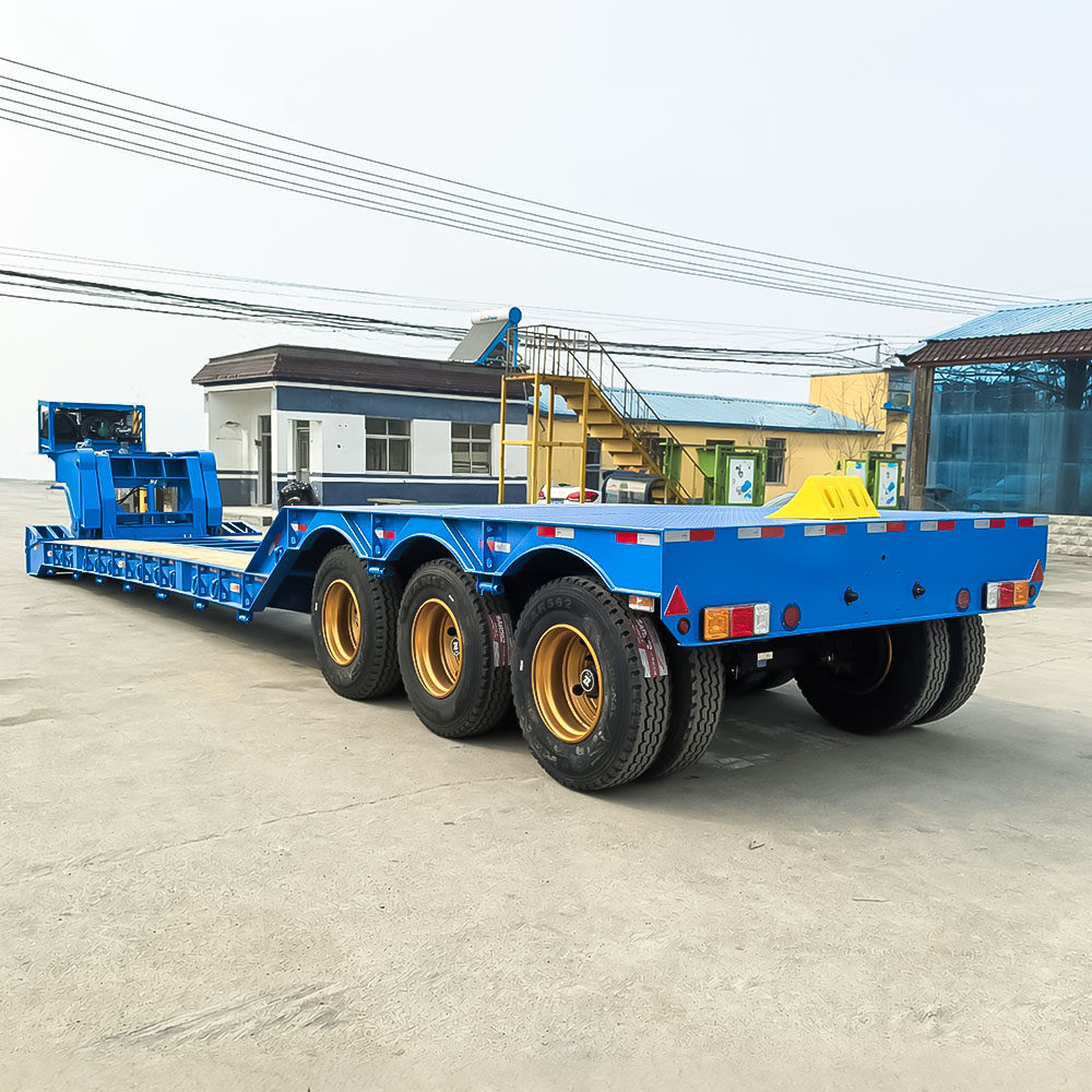 3 Axle RGN Lowbed Semi Trailer