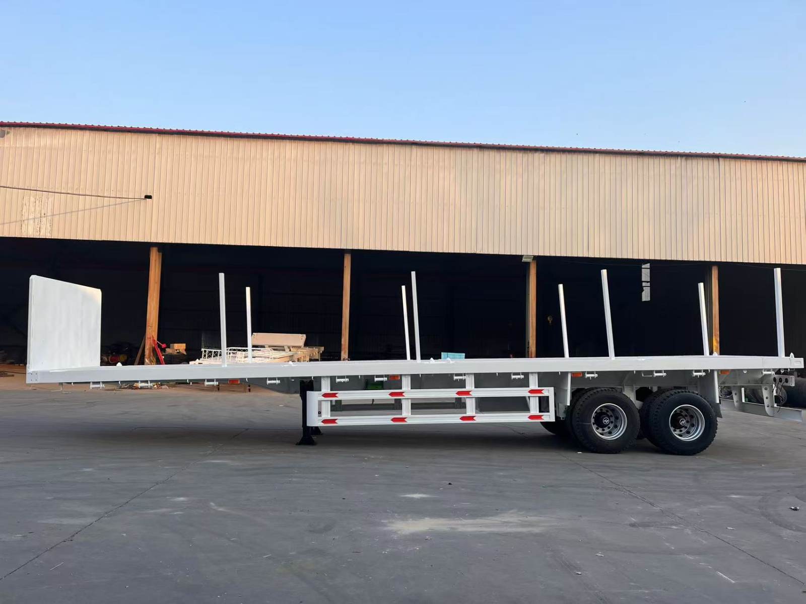2 Axle Flatbed Semi Trailer