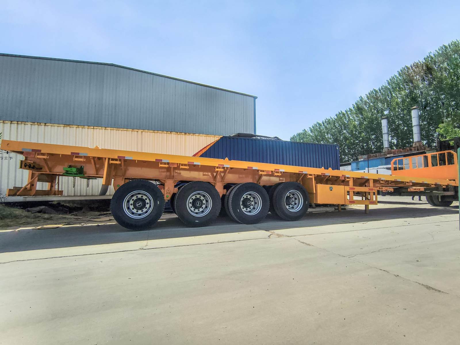 4 Axle Flatbed Semi Trailer