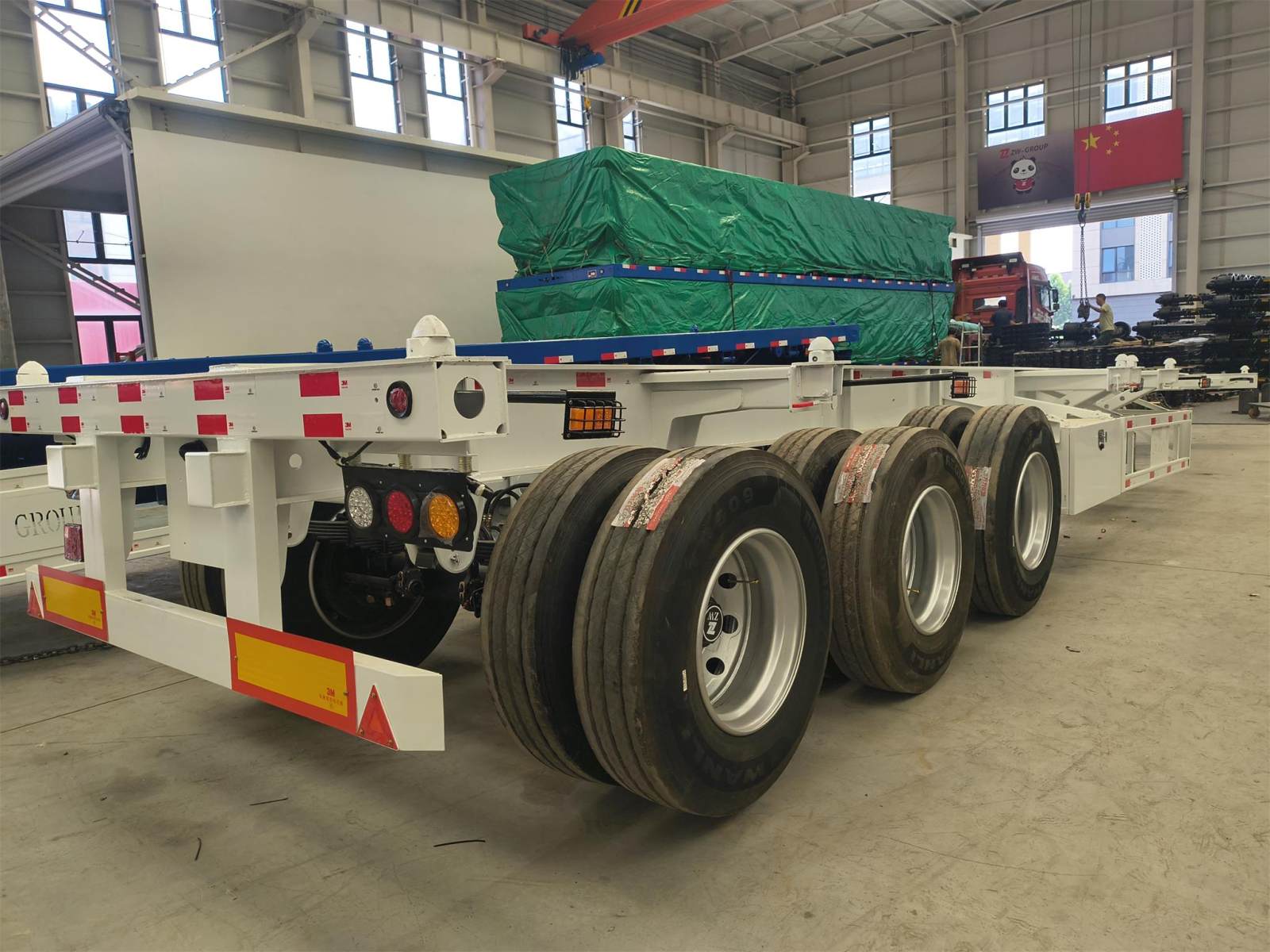 3 Axles Skeletal Container Trailer