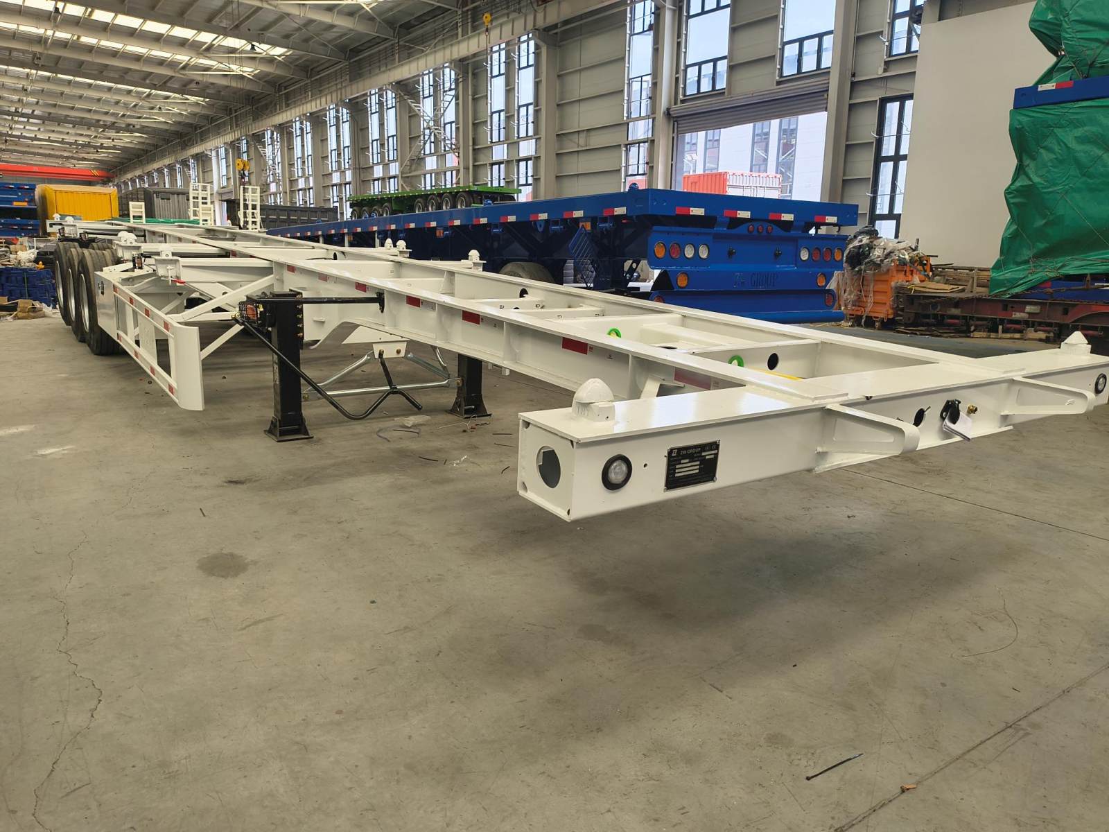 3 Axles Skeletal Container Trailer