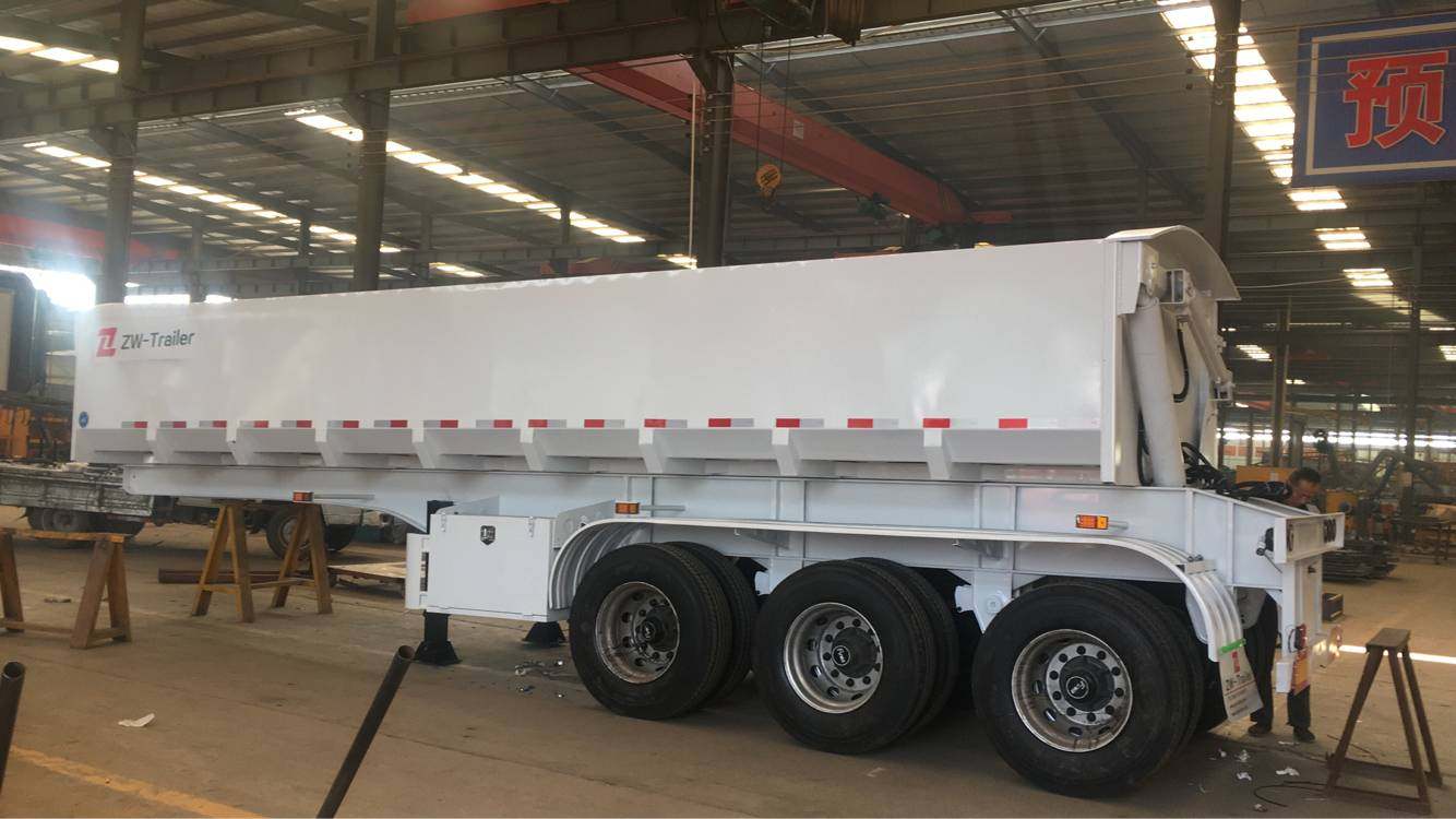 3 Axle Side Tipper Dump Semi Trailer