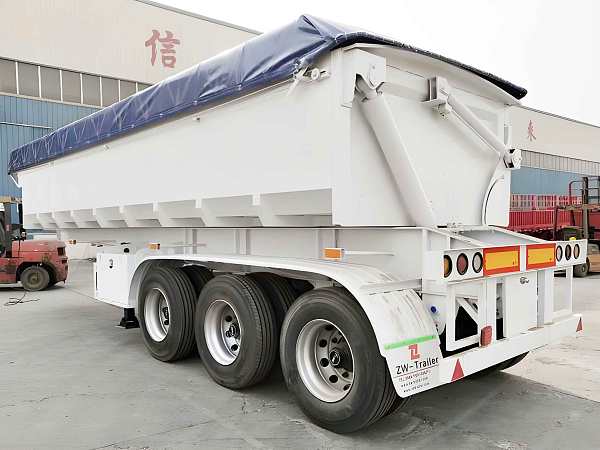 3 Axle Side Tipper Dump Semi Trailer
