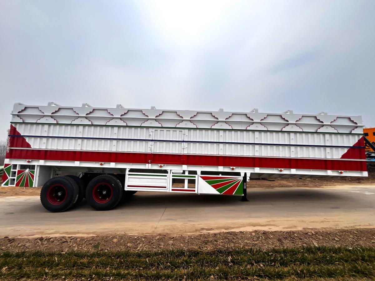 2 Axle Box Cargo Semi Trailer