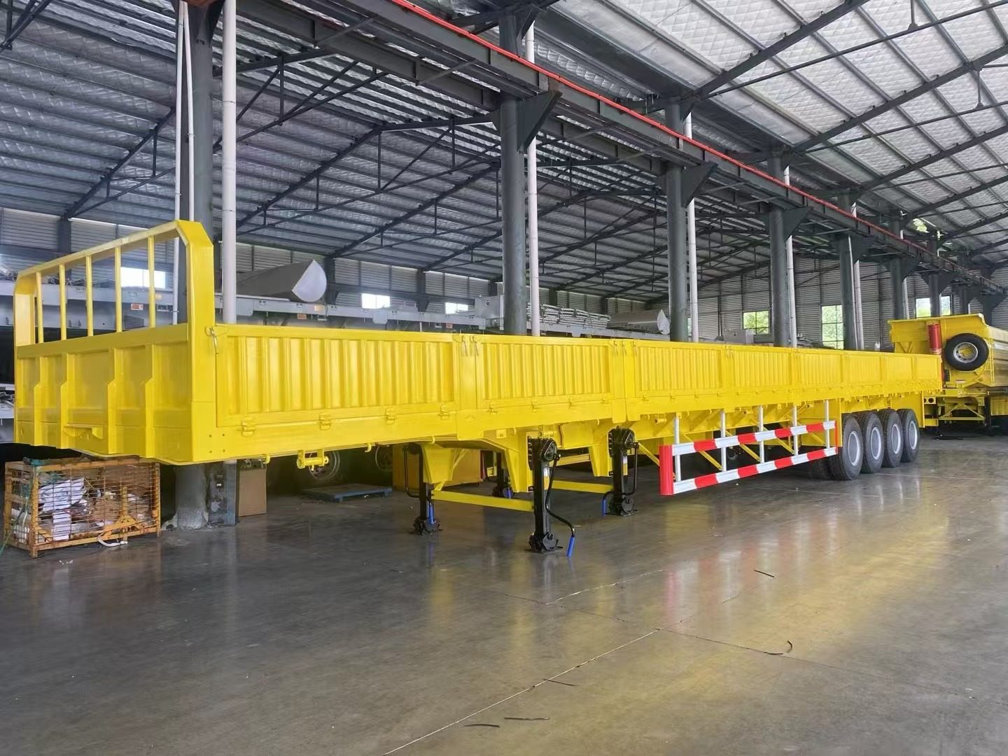 4 Axle Drop Side Semi Trailer