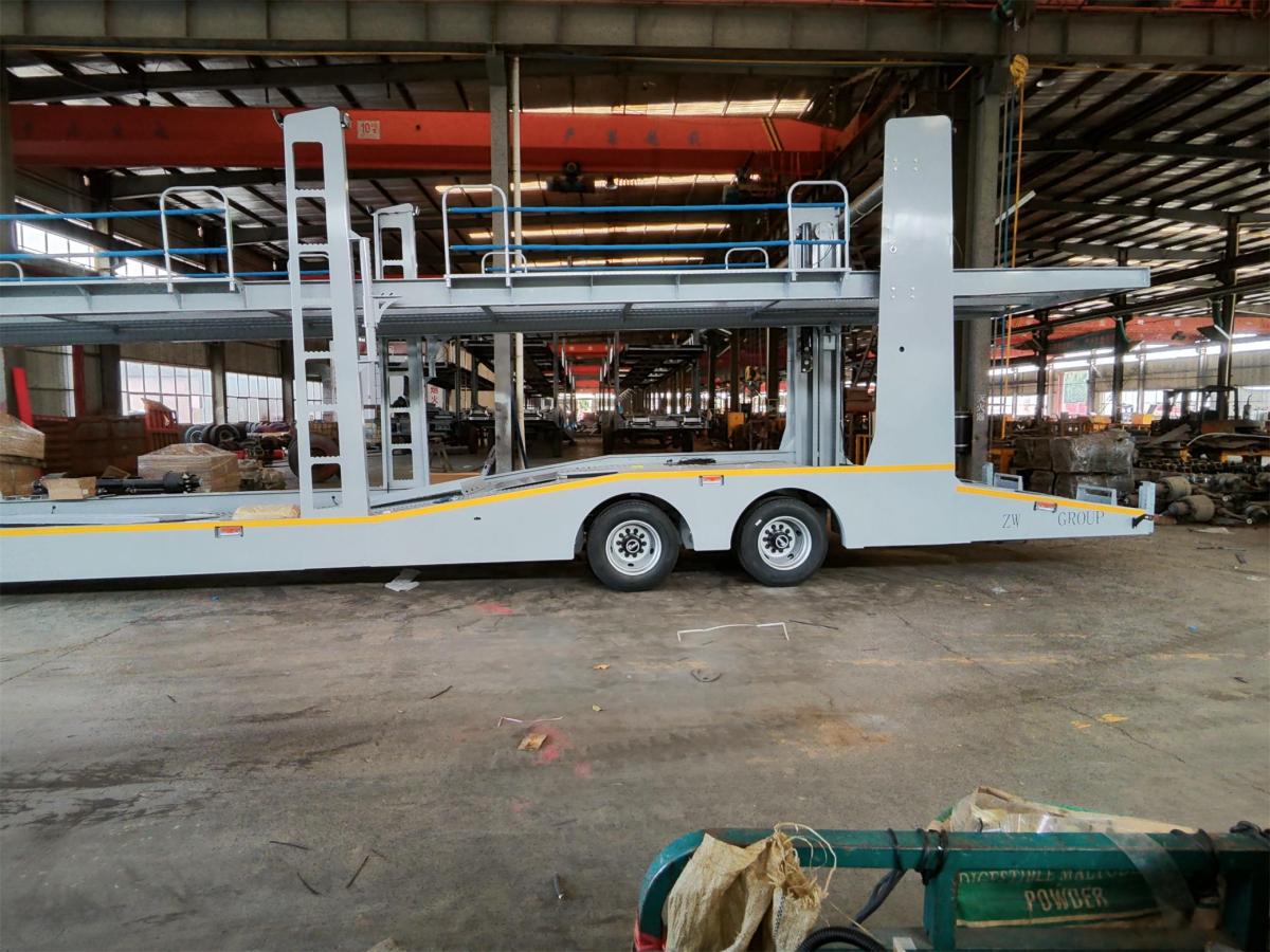 2 Axle 8 Car Hauler Semi Trailer