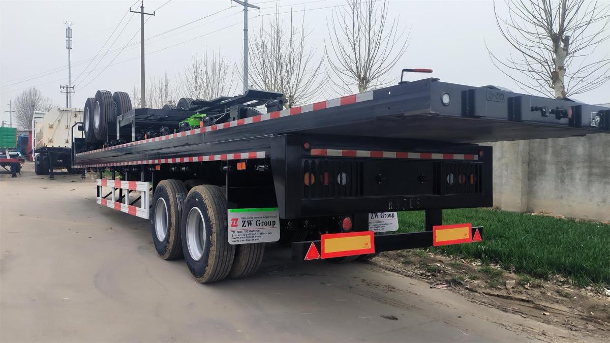 2 Axle Interlink Flatbed Semi Trailer