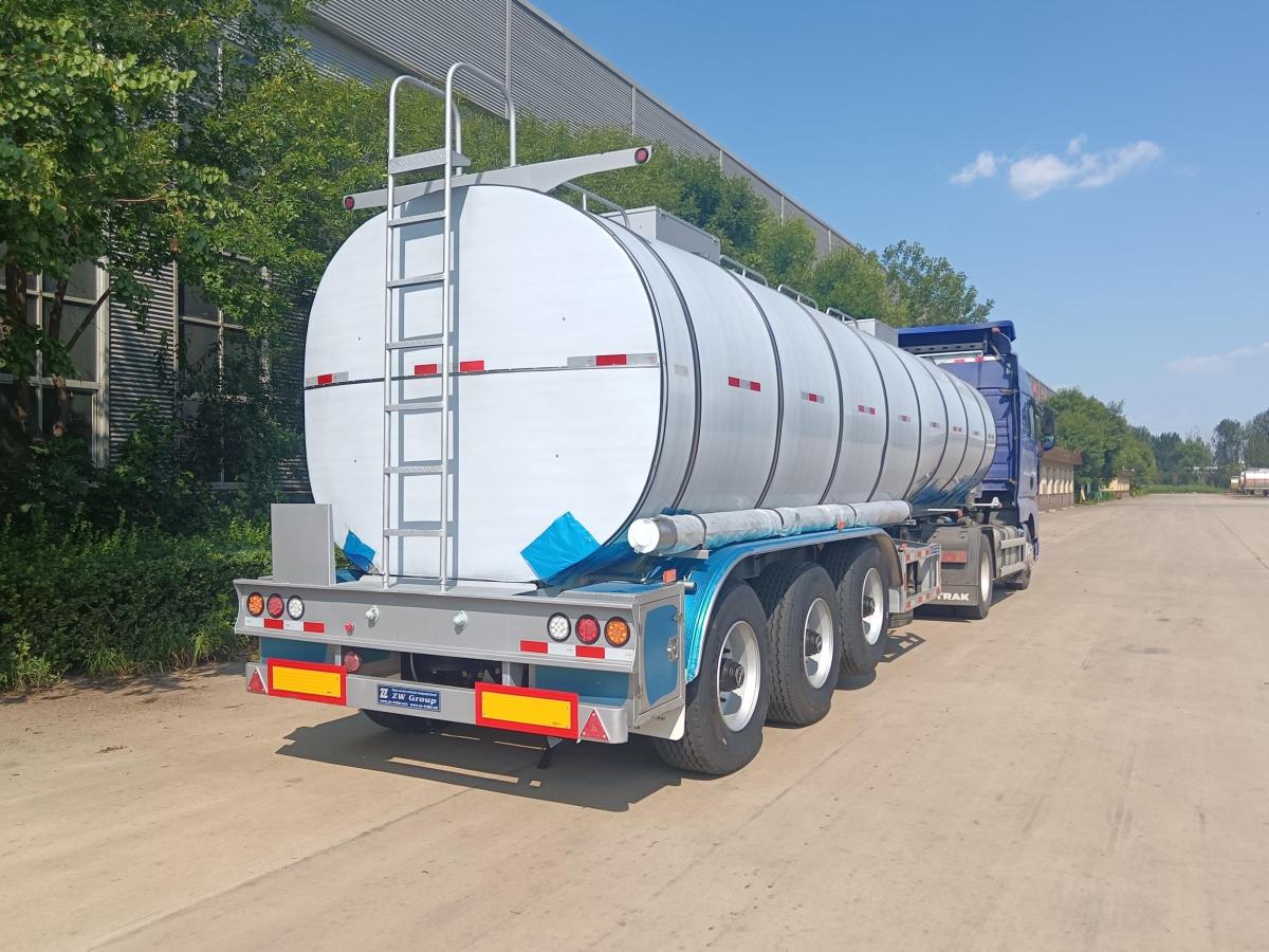 3 axle 45000L Stainless Steel Tanker Semi Trailer