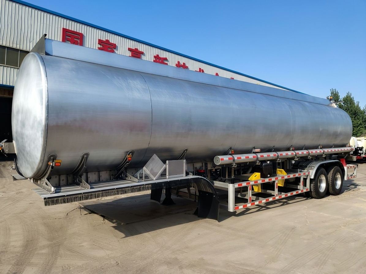 2 Axle Aluminum Fuel Tanker Semi Trailer