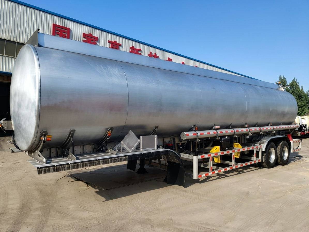 2 Axle Aluminum Fuel Tanker Semi Trailer