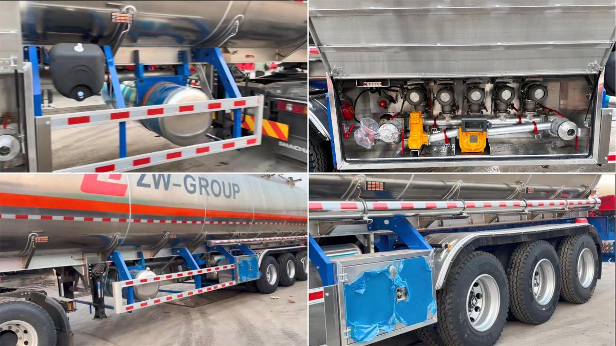 3 Axle 45000L Aluminum Tanker Trailer