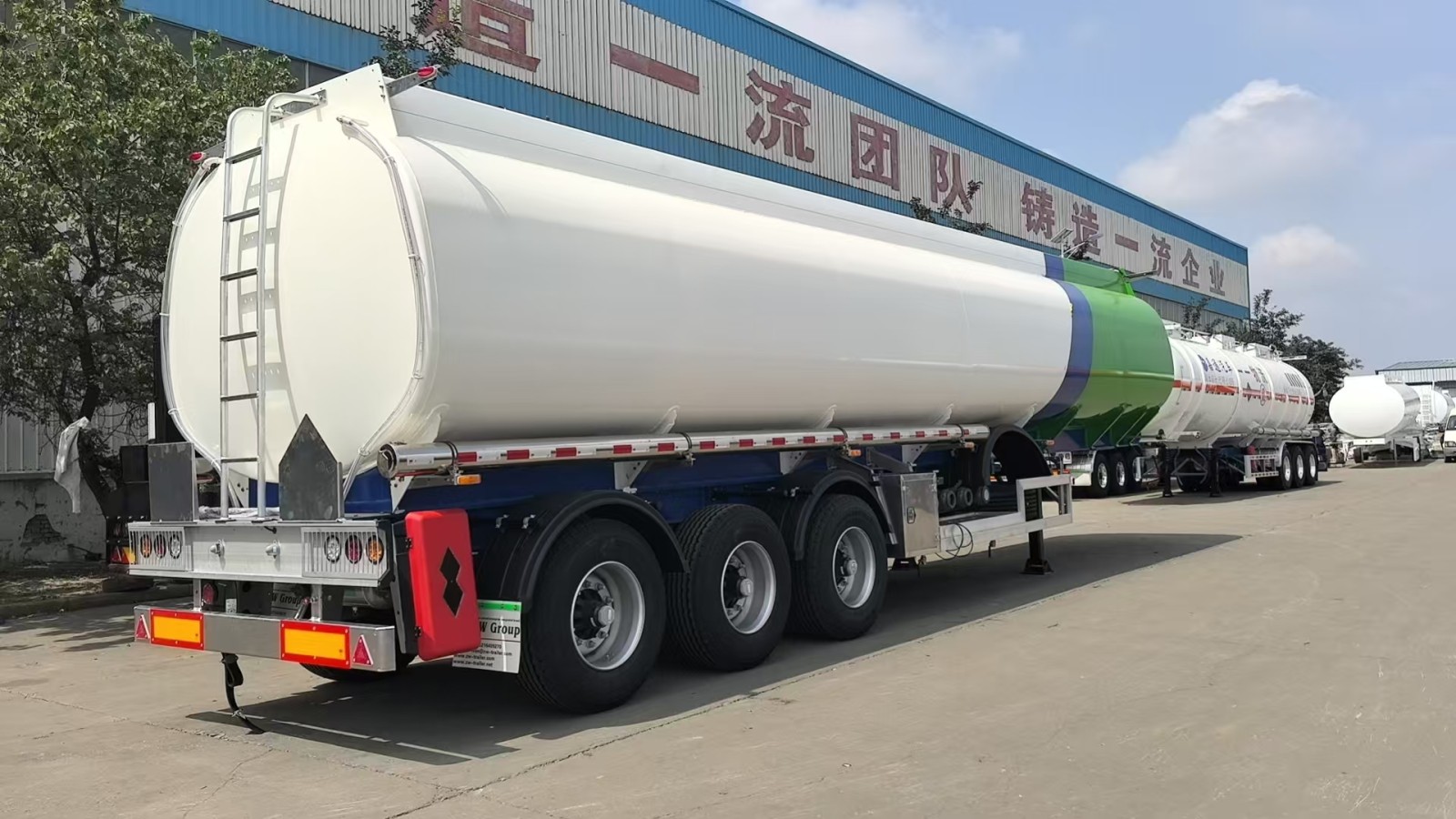 3 Axle Aluminum Fuel Tanker Semi Trailer