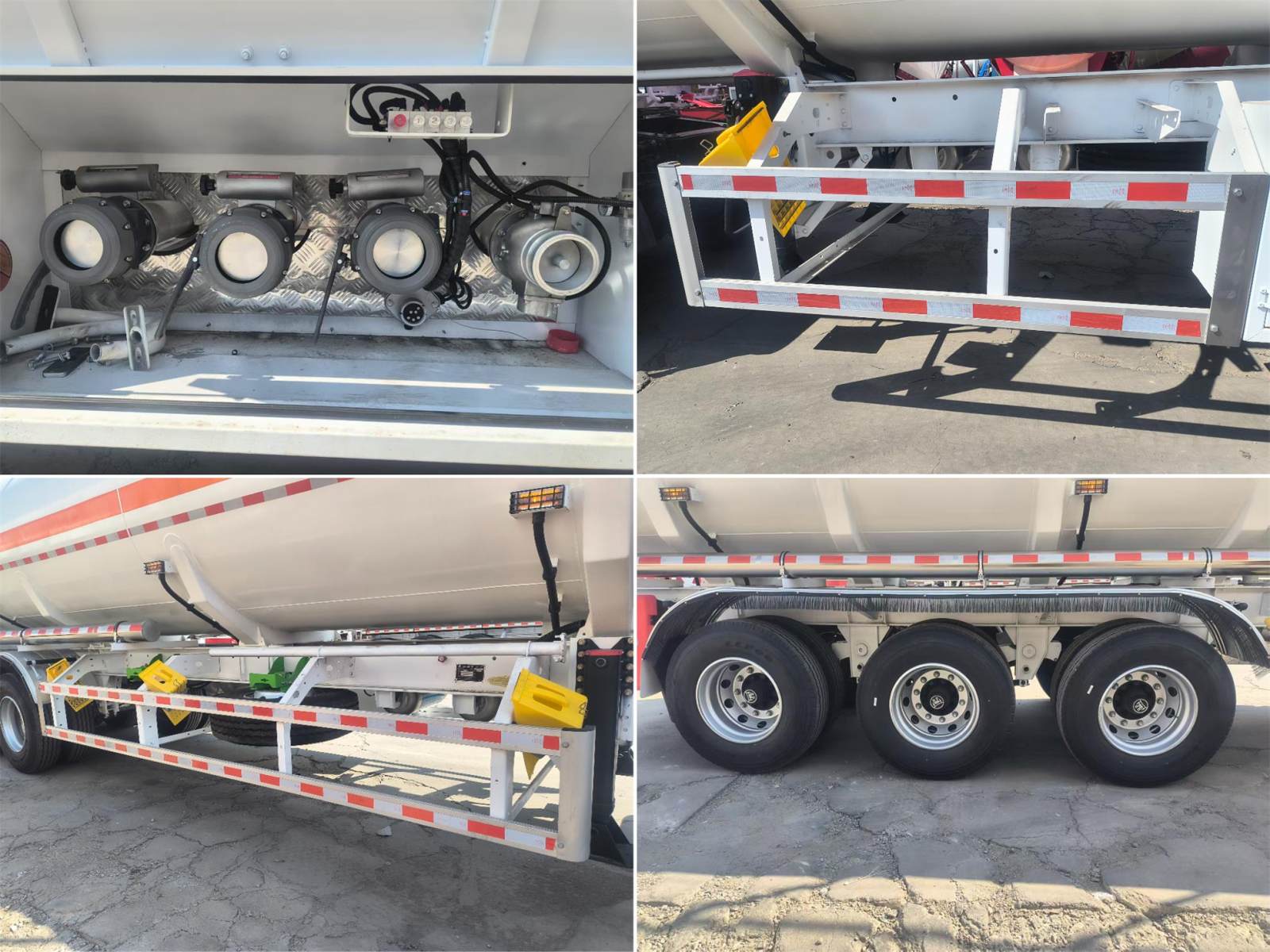3 Axle 45000L Carbon Steel Fuel Tanker Semi Trailer