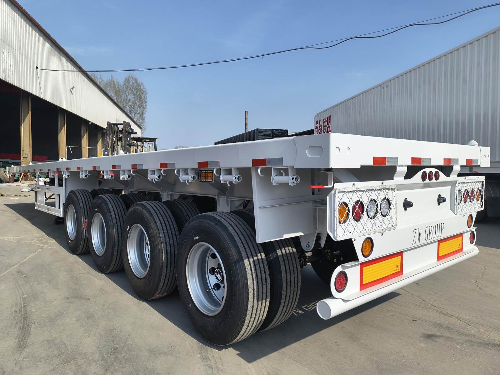 Heavy Duty 4 Axle Flatbed Trailer
