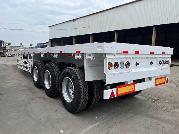Factory Price 3 Axle Flatbed Semi Trailer