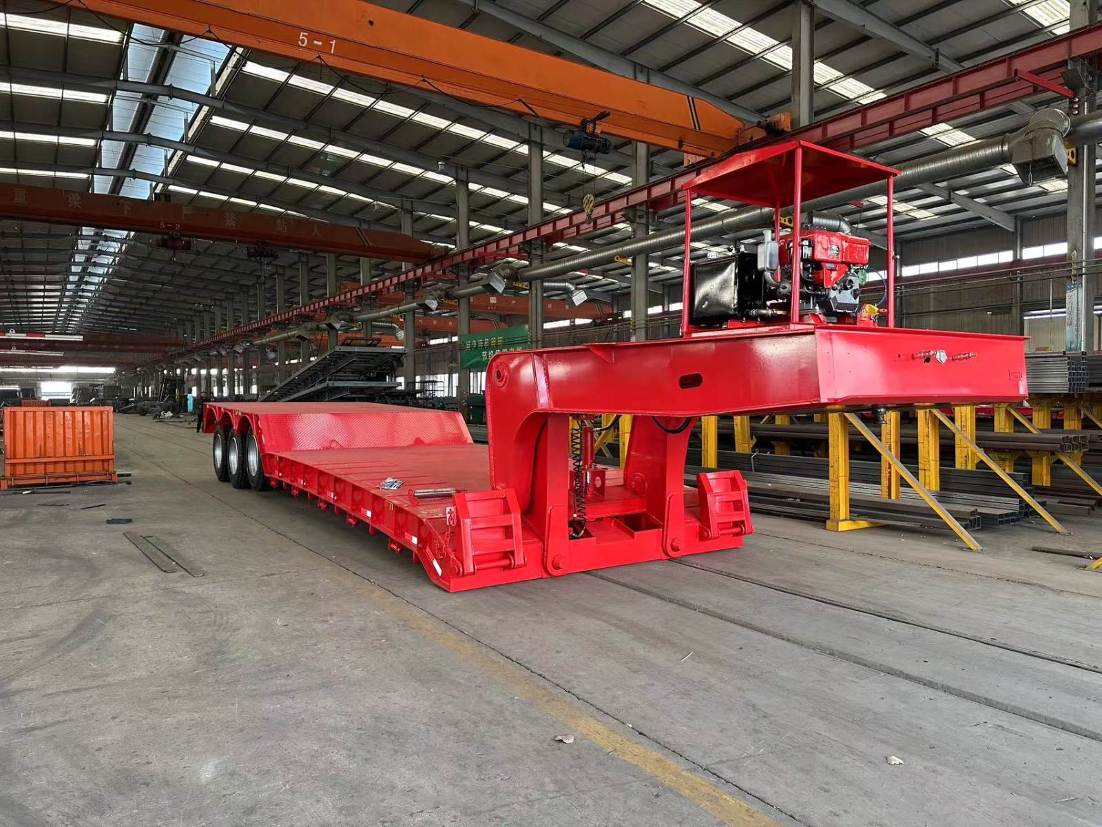 3 Axle Removable Gooseneck lowbed trailer