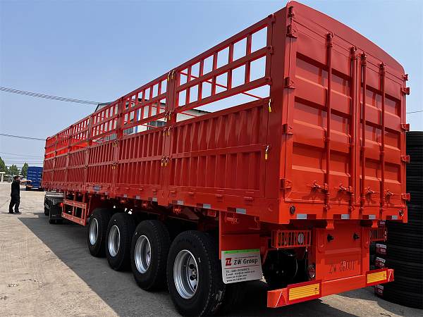 4 Axles Cargo Transport Fence trailer